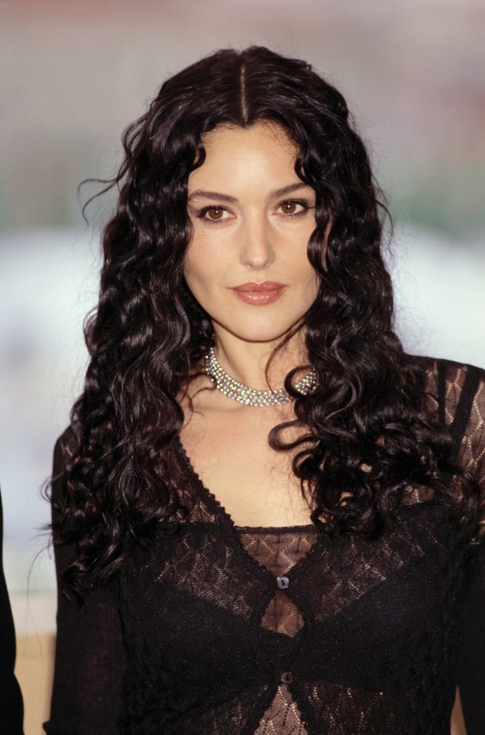 Monica Bellucci on a red carpet.